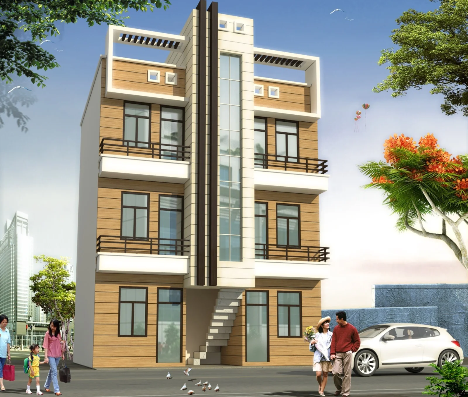Neelkanth Heaven supplied architectural render